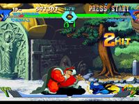 une photo d'Ã©cran de X-Men VS Street Fighter sur Sony Playstation